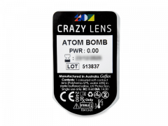 CRAZY LENS - Atom Bomb - Ημερήσιοι φακοί Μη διοπτρικοί (2 φακοί)