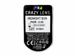 CRAZY LENS - Midnight Sun - Ημερήσιοι φακοί Μη διοπτρικοί (2 φακοί)