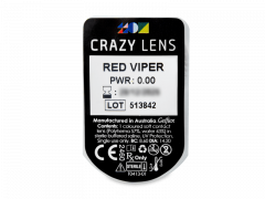 CRAZY LENS - Red Viper - Ημερήσιοι φακοί Μη διοπτρικοί (2 φακοί)