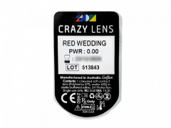 CRAZY LENS - Red Wedding - Ημερήσιοι φακοί Μη διοπτρικοί (2 φακοί)