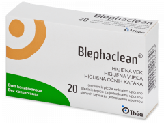 Blephaclean αποστειρωμένα μαντηλάκια για την υγιεινή των βλεφάρων 20 τεμάχια 