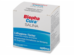 BlephaCura Salina αποστειρωμένα μαντηλάκια φροντίδας βλεφάρων 20 τεμάχια 