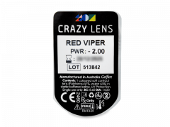 CRAZY LENS - Red Viper - Ημερήσιοι φακοί Διοπτρικοί (2 φακοί)