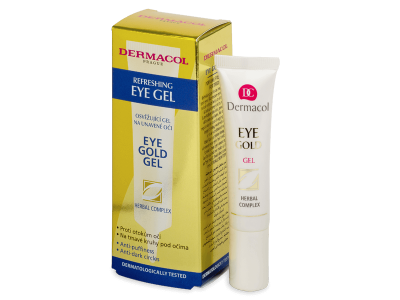 Dermacol τζελ ματιών για κουρασμένα μάτια Eye Gold 15 ml 
