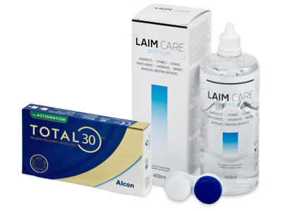 TOTAL30 for Astigmatism (6 φακοί) + Υγρό Laim-Care 400 ml