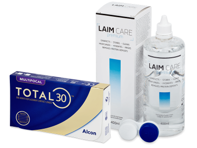 TOTAL30 Multifocal (6 φακοί) + Υγρό Laim-Care 400 ml