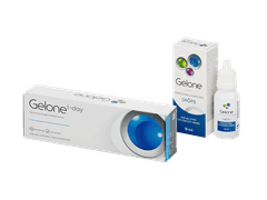 Gelone 1-day (30 φακοί) + Σταγόνες Ματιών Gelone 10 ml